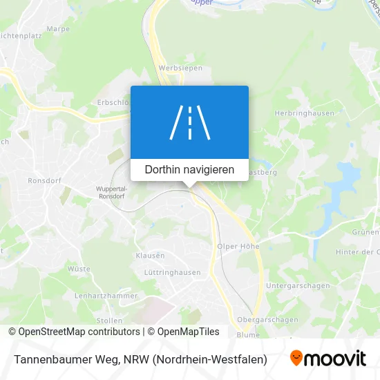 Tannenbaumer Weg Karte