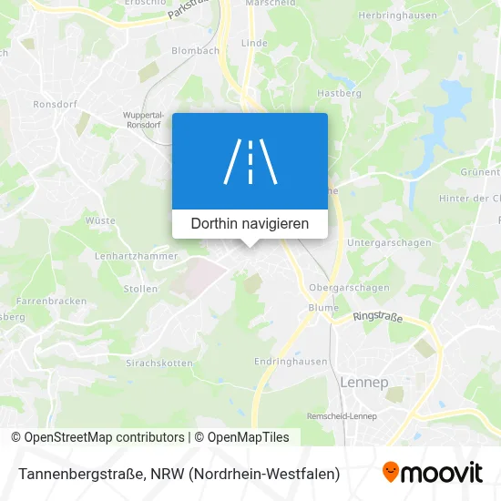 Tannenbergstraße Karte