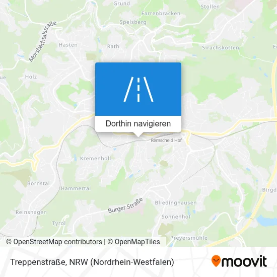 Treppenstraße Karte