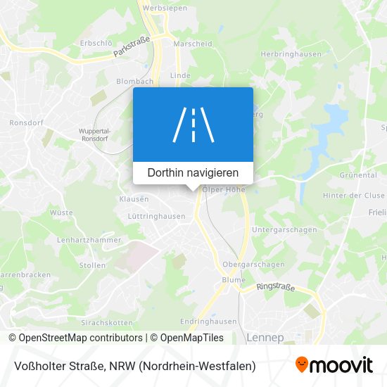 Voßholter Straße Karte
