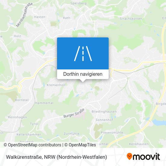 Walkürenstraße Karte