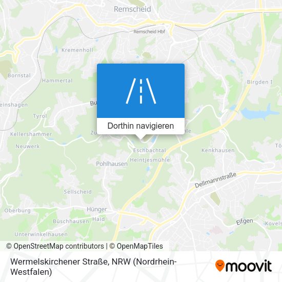 Wermelskirchener Straße Karte