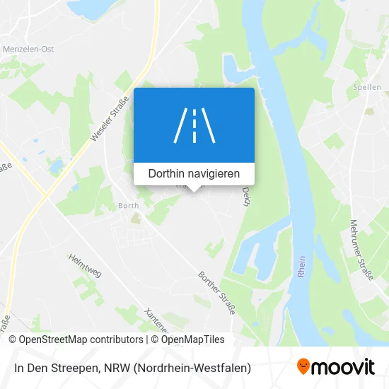 In Den Streepen Karte