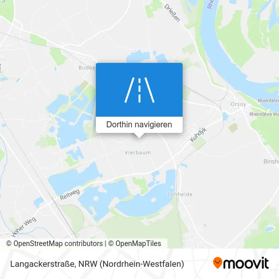 Langackerstraße Karte