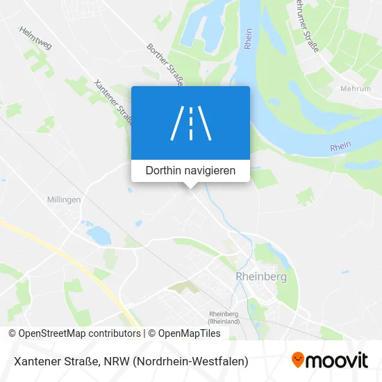 Xantener Straße Karte