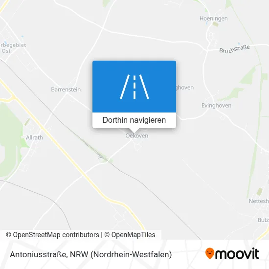 Antoniusstraße Karte