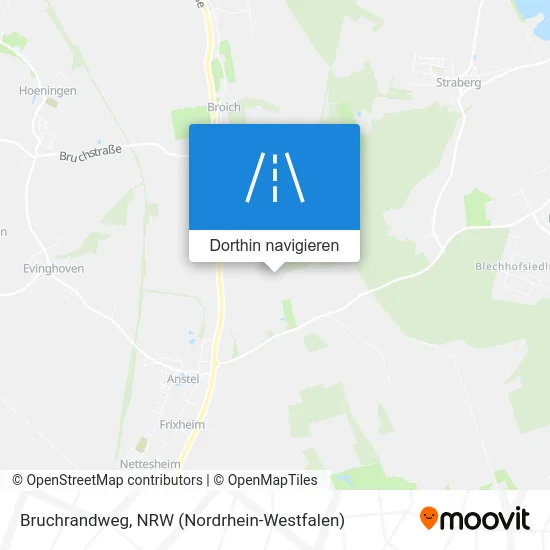 Bruchrandweg Karte