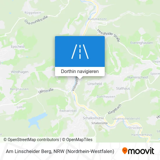 Am Linscheider Berg Karte