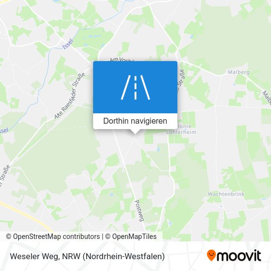 Weseler Weg Karte