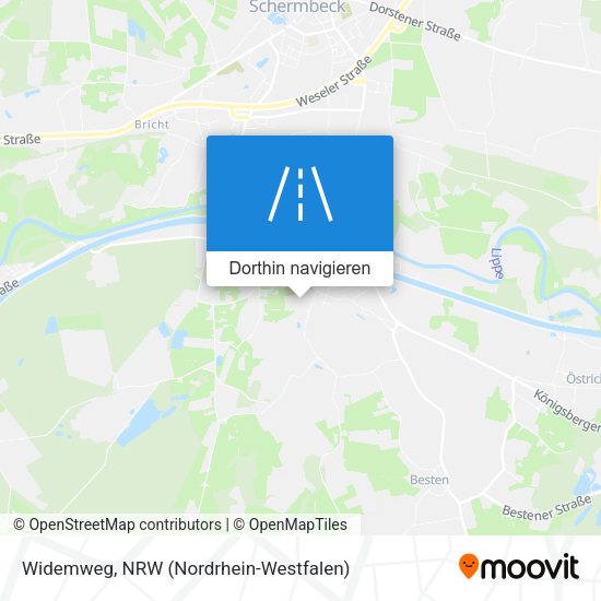 Widemweg Karte