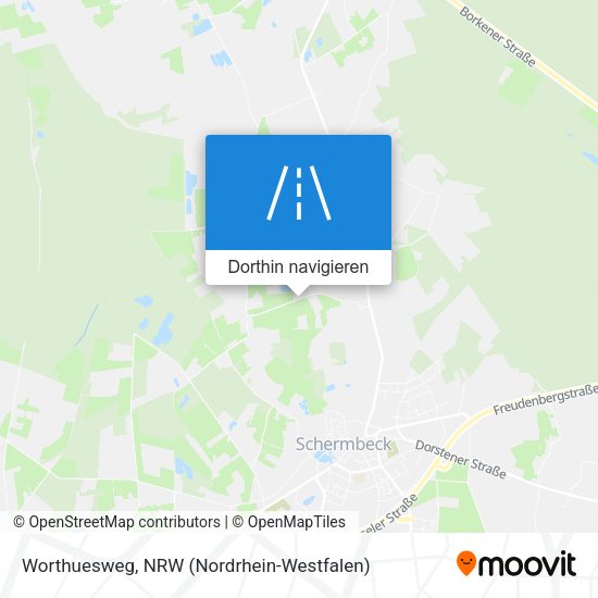 Worthuesweg Karte