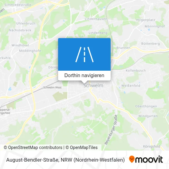 August-Bendler-Straße Karte