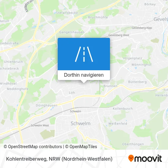 Kohlentreiberweg Karte
