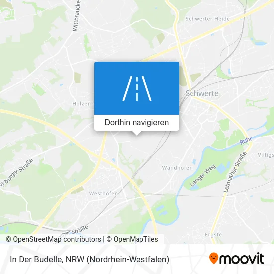 In Der Budelle Karte