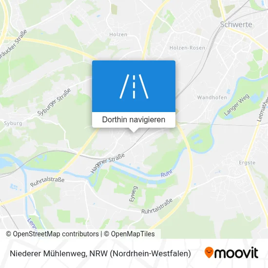 Niederer Mühlenweg Karte