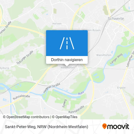 Sankt-Peter-Weg Karte