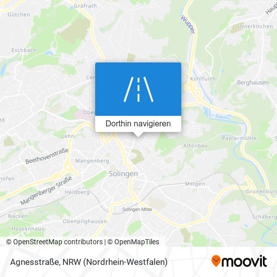Agnesstraße Karte