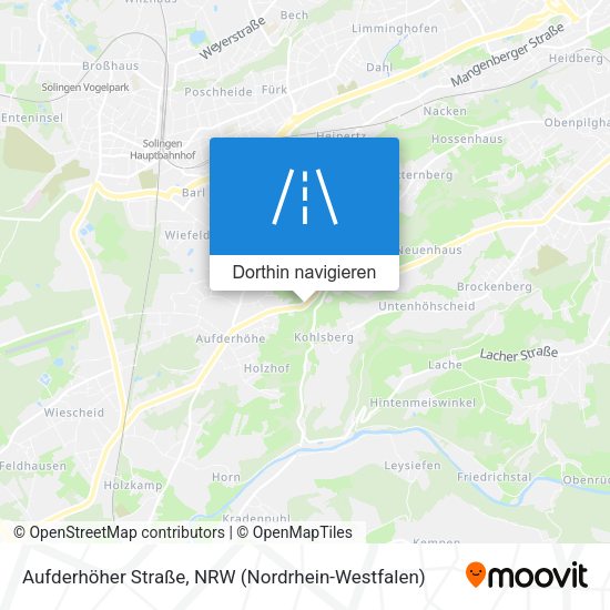 Aufderhöher Straße Karte
