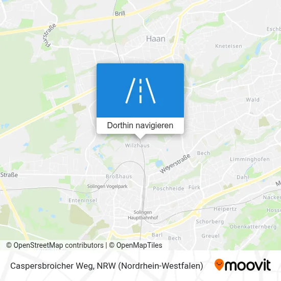 Caspersbroicher Weg Karte
