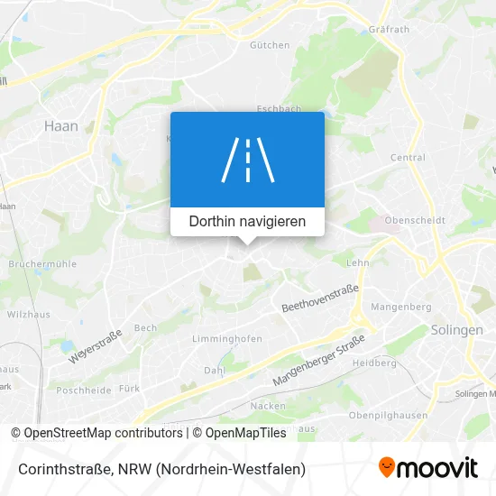 Corinthstraße Karte