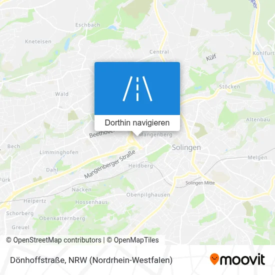 Dönhoffstraße Karte