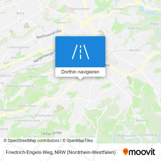 Friedrich-Engels-Weg Karte