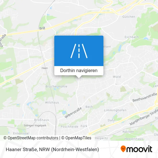 Haaner Straße Karte