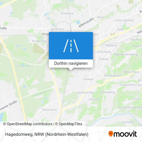 Hagedornweg Karte