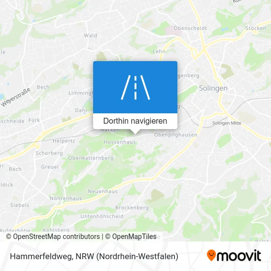 Hammerfeldweg Karte