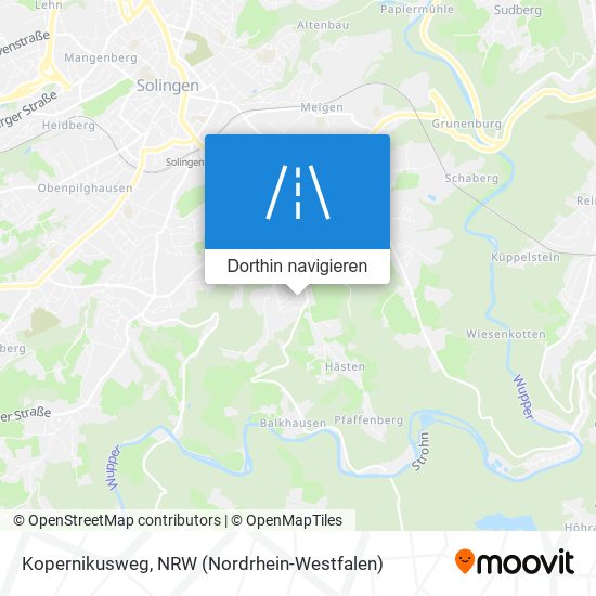 Kopernikusweg Karte