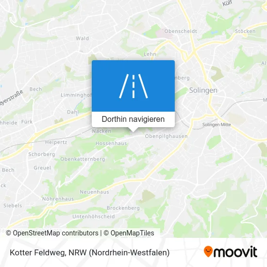 Kotter Feldweg Karte