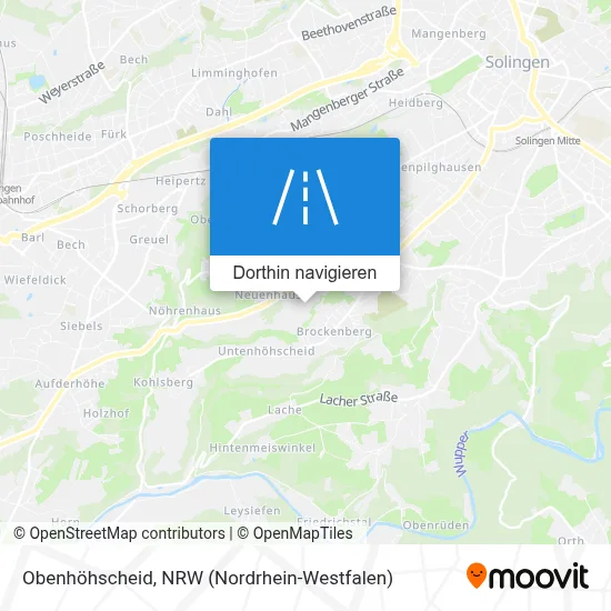 Obenhöhscheid Karte