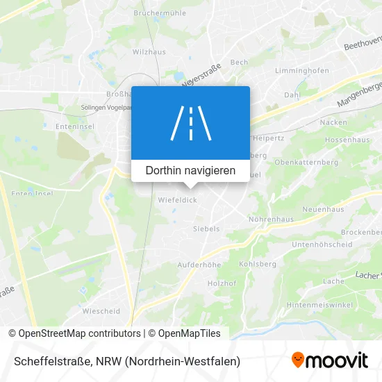 Scheffelstraße Karte
