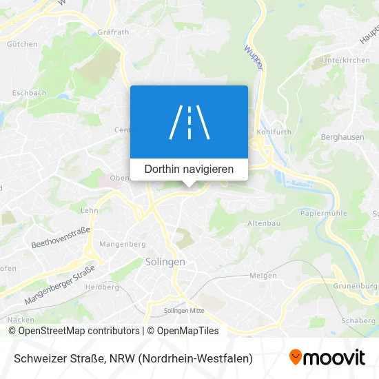 Schweizer Straße Karte