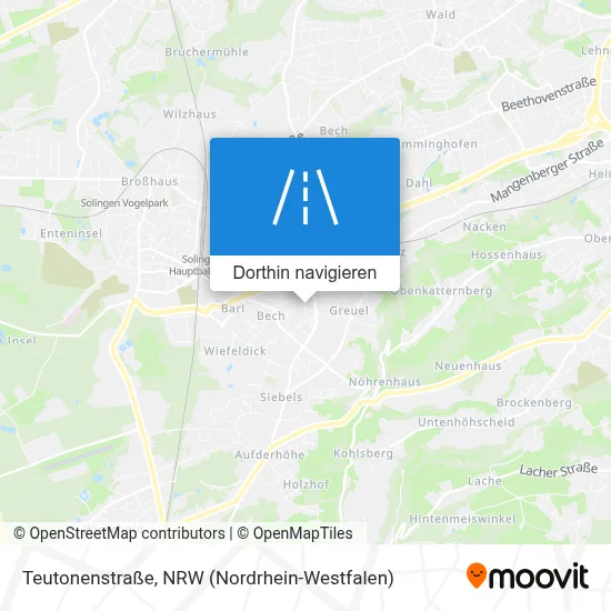 Teutonenstraße Karte