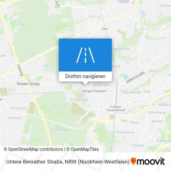 Untere Benrather Straße Karte