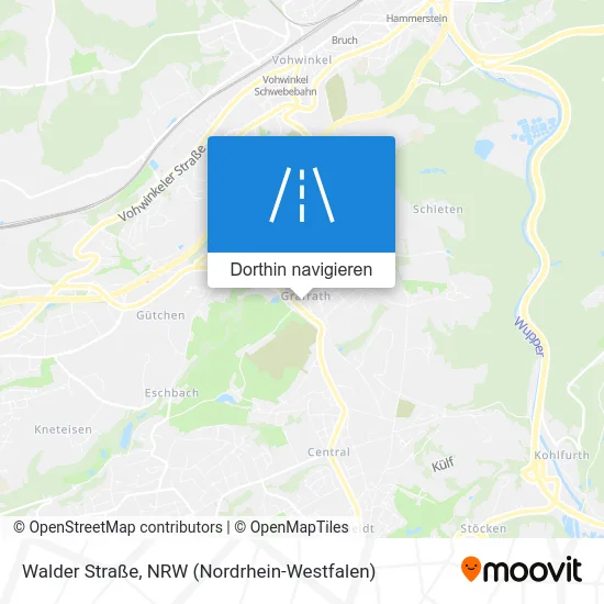 Walder Straße Karte