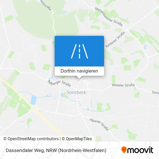 Dassendaler Weg Karte