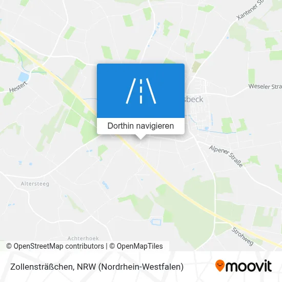Zollensträßchen Karte