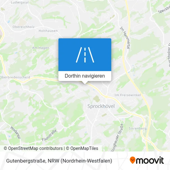 Gutenbergstraße Karte