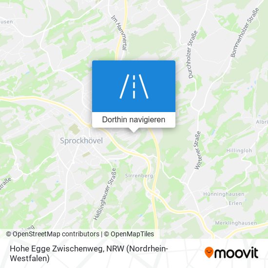 Hohe Egge Zwischenweg Karte