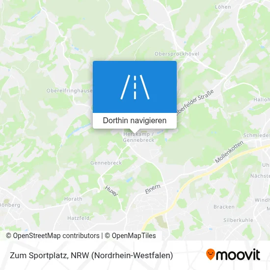 Zum Sportplatz Karte
