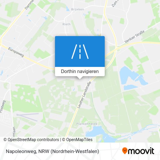 Napoleonweg Karte