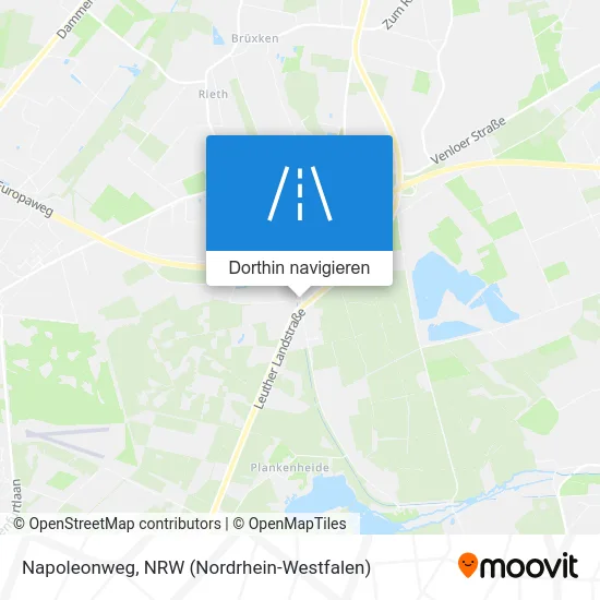 Napoleonweg Karte