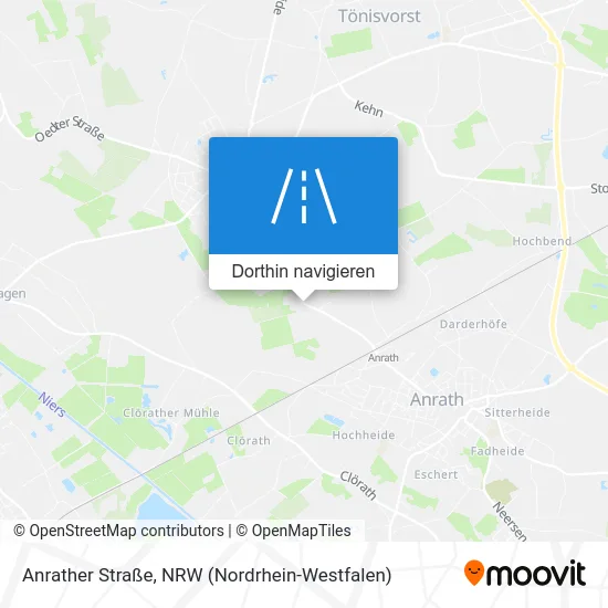 Anrather Straße Karte