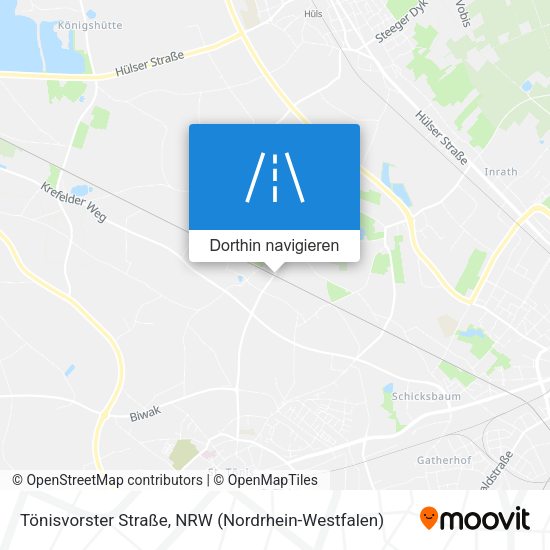 Tönisvorster Straße Karte