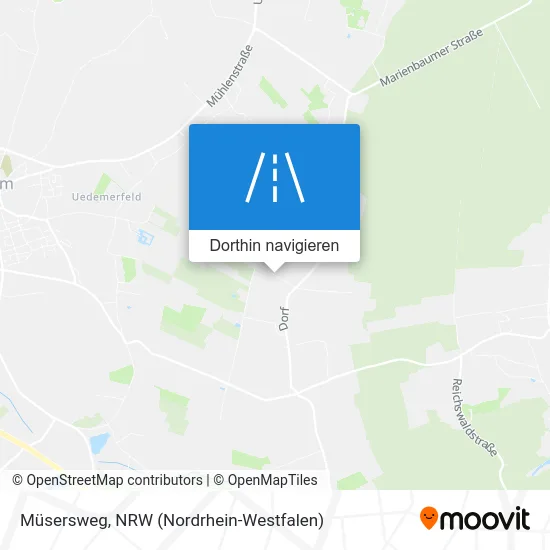 Müsersweg Karte