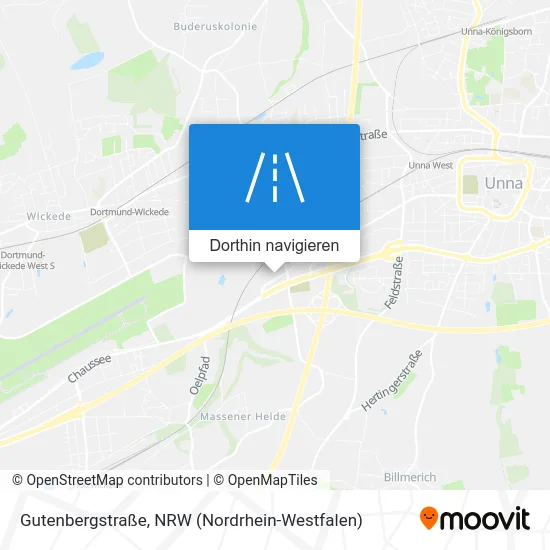 Gutenbergstraße Karte