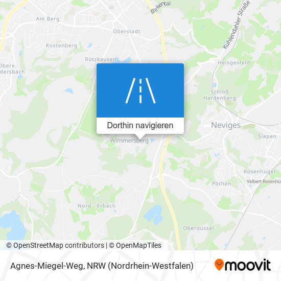 Agnes-Miegel-Weg Karte