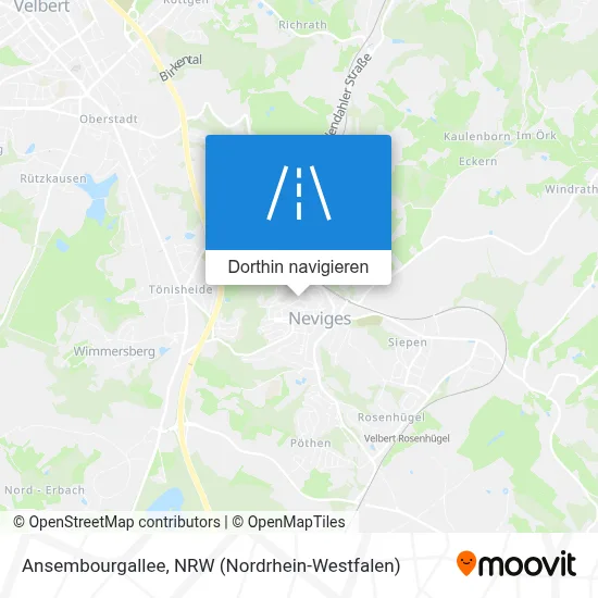 Ansembourgallee Karte